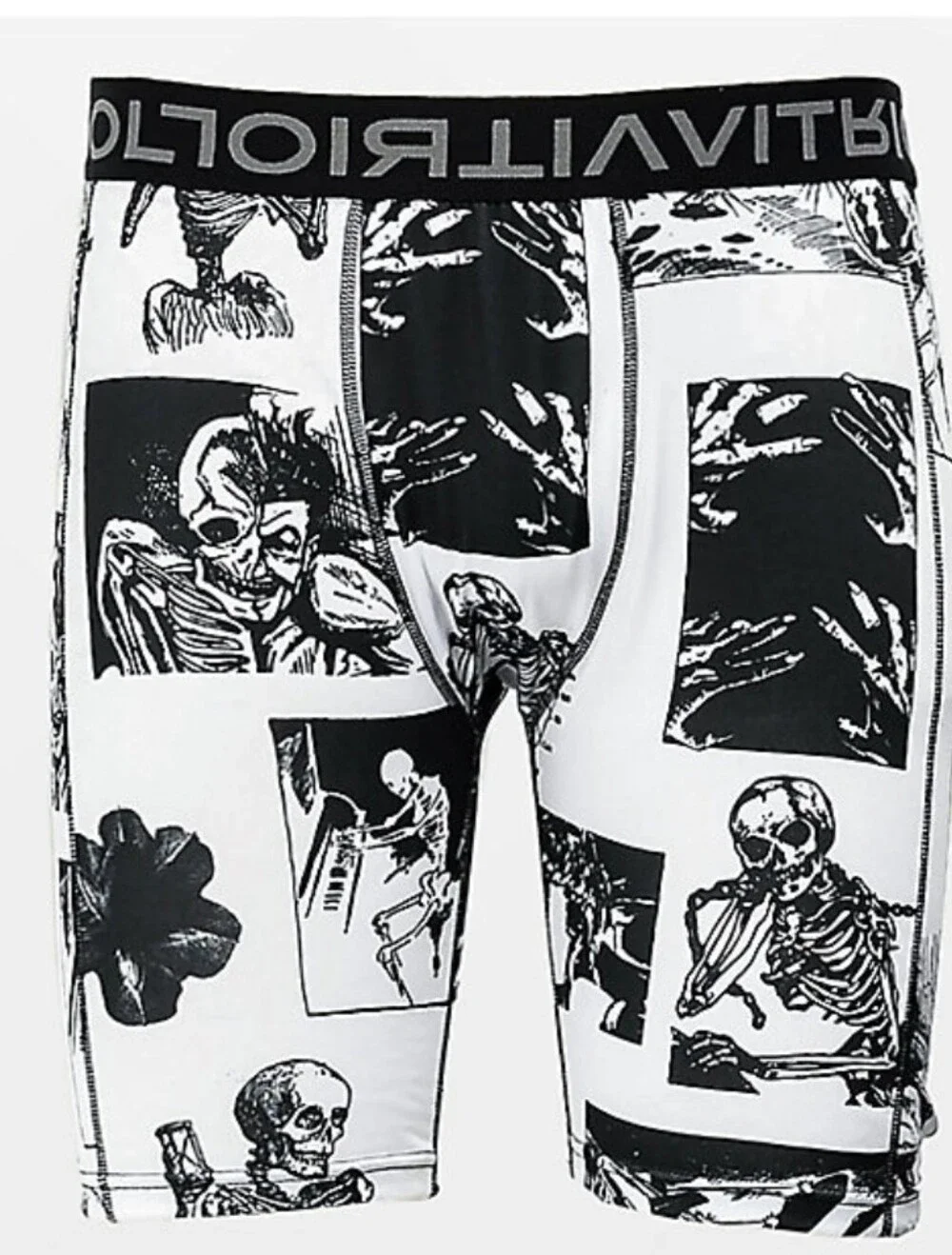 Vitriol Anime Black & White Boxer Briefs